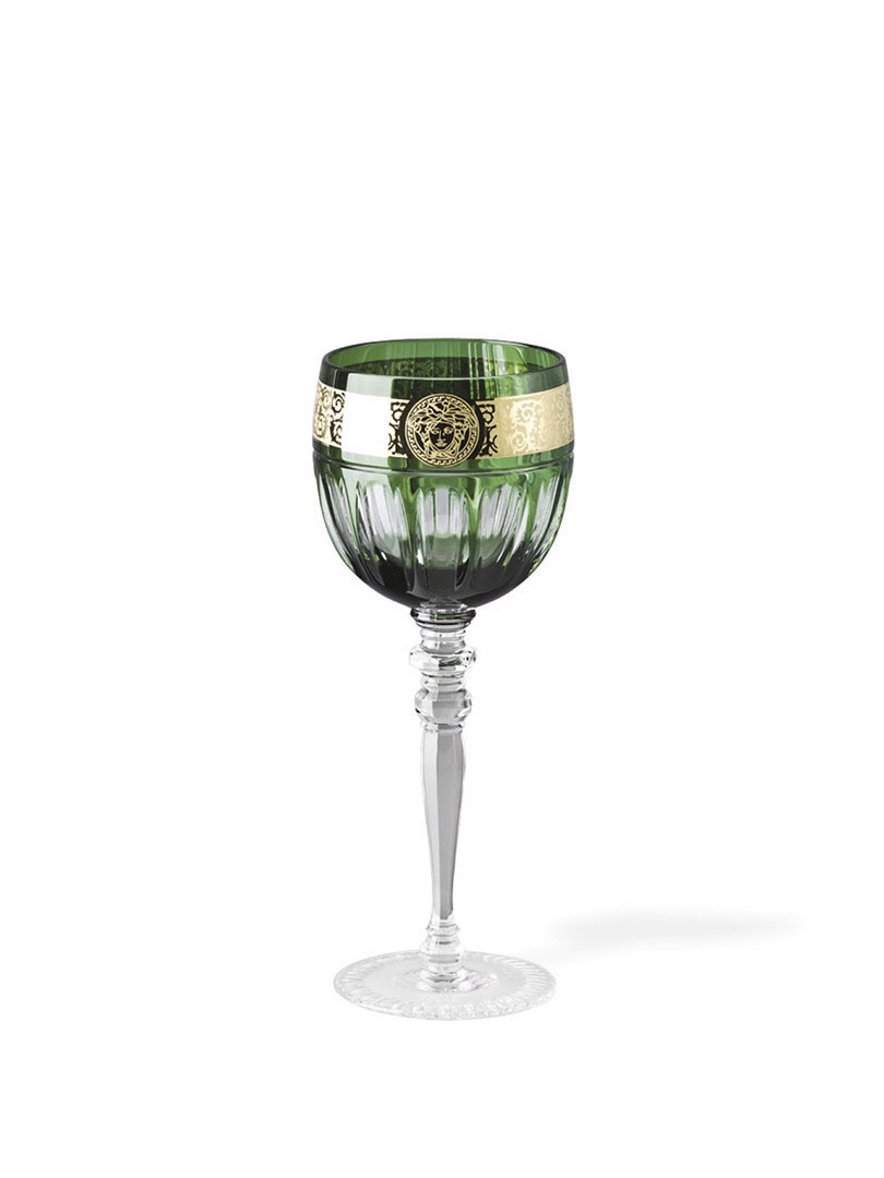 Ly thuỷ tinh white wine bằng sứ Versace Green - 320668.40300