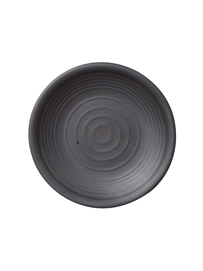 Dĩa tròn melamin Kormel 222mm màu đen E10469.B