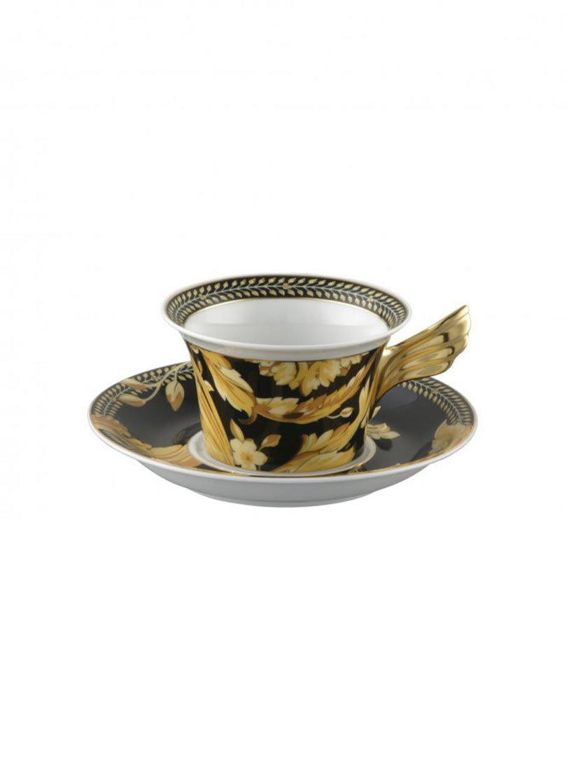 Tách trà & dĩa bằng sứ Versace Vanity - 403608.14640