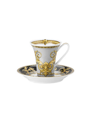 Tách sứ Versace Espresso I Love Baroque gồm 1 tách và 1 dĩa - 403637.14720