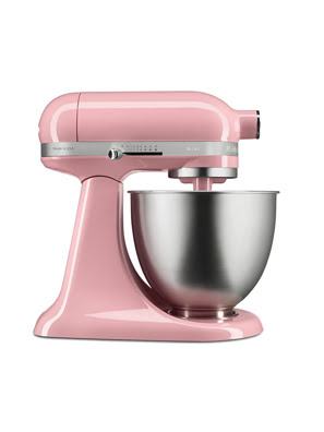 Máy trộn đứng đầunghiêng KitchenAid Artisan® Mini màu hồng