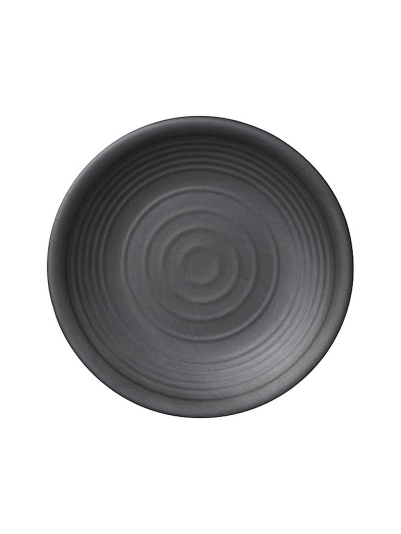 Dĩa tròn melamin Kormel 200mm màu đen - E10468.B