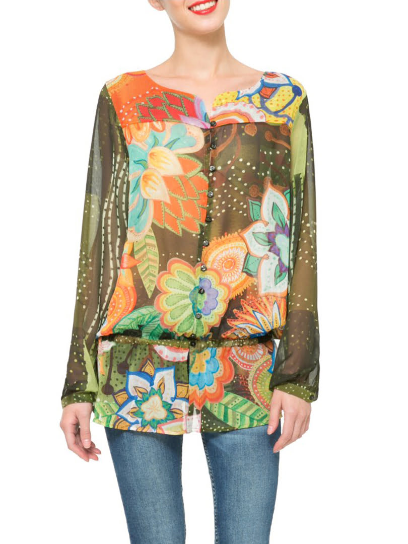 Áo sơ mi nữ dài tay Desogia size M - 61C22A94092M