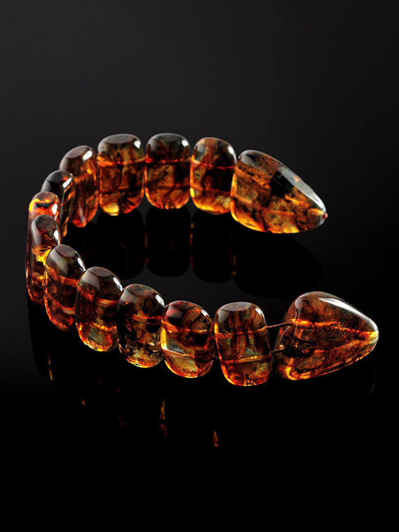 Chuỗi tràng hạt mân côi trang sức Amber Jewelry bằng đá hổ phách (Rosary of amber) - 705908017