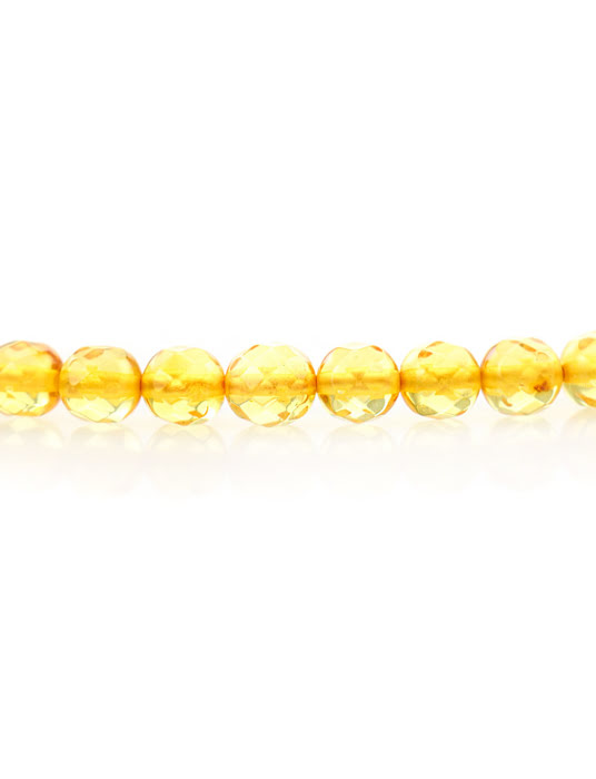Chuỗi hạt cườm Amber Jewelry bằng đá hổ phách thiên nhiên (Caramel diamond lemon) - 6002203134