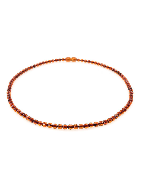 Chuỗi hạt cườm trang sức Amber Jewelry bằng đá hổ phách thiên nhiên (Caramel diamond cherry) - 6002203135