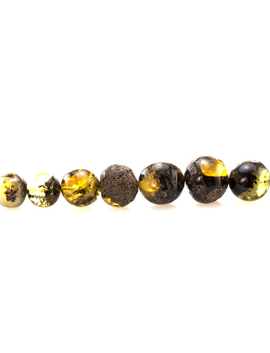 Chuỗi hạt cườm trang sức Amber Jewelry  bằng đá hổ phách thiên nhiên (Meteorite ) - 6002204441