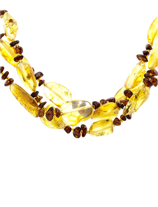 Chuỗi hạt cườm trang sức Amber Jewelry bằng đá hổ phách thiên nhiên (Plum wild) - 6004203478