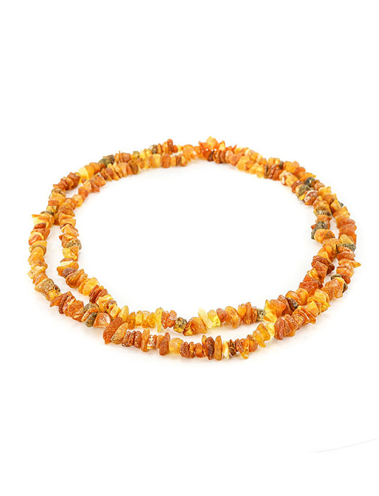 Chuỗi hạt cườm trang sức dài Amber Jewelry bằng đá hổ phách thiên nhiên (Caramel diamond cherry) - 5003210234
