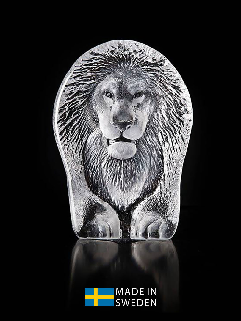 Vật trang trí hình con sư tử bằng pha lê Maleras 
