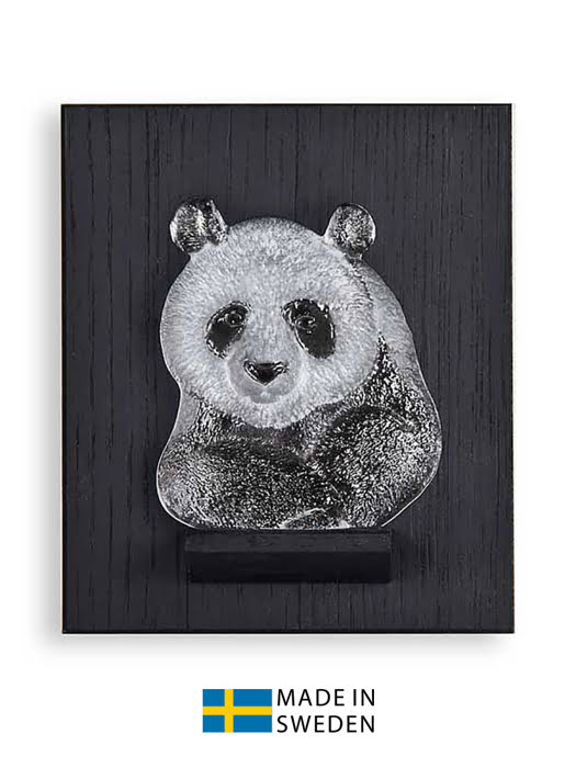 Vật trang trí hình gấu gắn tường bằng pha lê Maleras Mini Panda Wall - 63067