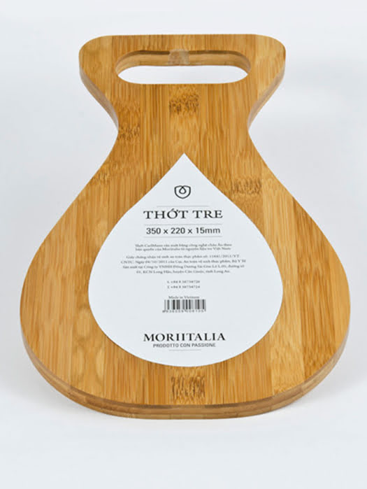 Thớt tre tự nhiên Moriitalia NB74-M 30x20x1.5cm - THOT00008099