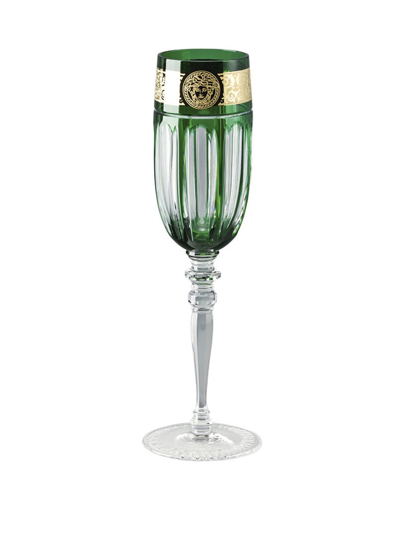 Ly rượu Champagne Versace Gala Prestige Green Medusa - 329071.40820