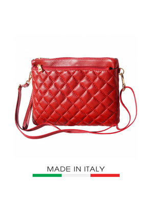 Túi xách da Ý Florence 29x2x21cm - 6143-Red