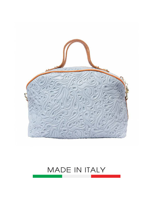 Túi xách da Ý Florence - 26X15X18 CM - B301-Grey