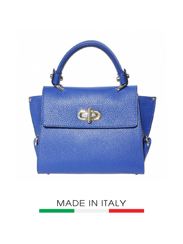 Túi xách da Ý Florence 22.5x12.5x19 cm - 9134-Blue