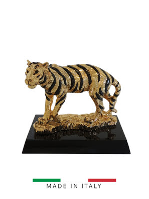 Quà tặng hoàng gia - Con hổ mạ vàng 14K Goldline Italia - D4626G.BL