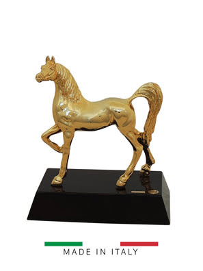 Quà tặng hoàng gia - Con ngựa mạ vàng 24K Goldline Italia -D4835G.BL