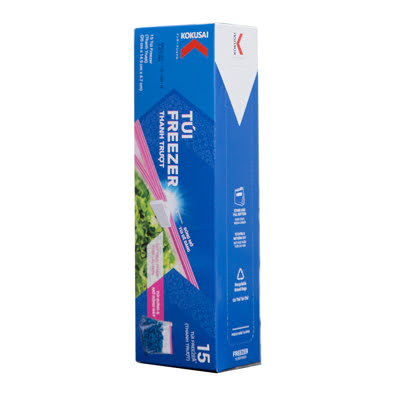 Túi Freezer Kokusai 20x14.9x4.7cm (15 Túi/ hộp) - TZIP00005319