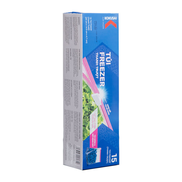 Túi Freezer Kokusai 20x14.9x4.7cm (15 Túi/ hộp) - TZIP00005319