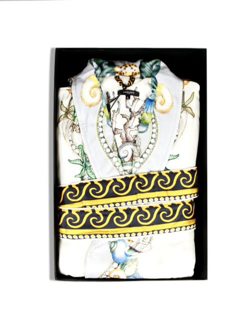 Áo choàng tắm Versace màu xám Size M - ZSEP0121.Z7014.M