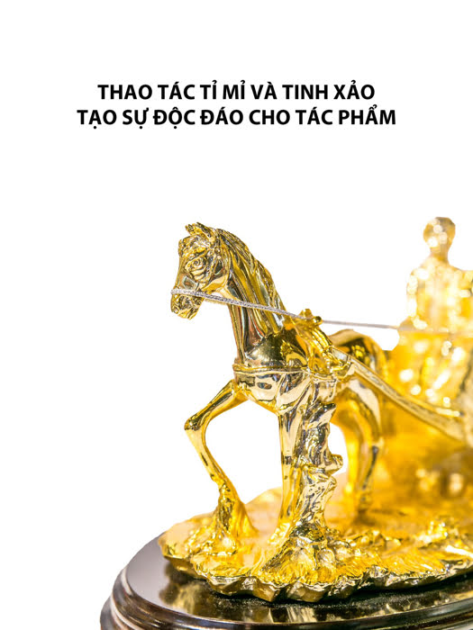 Cỗ xe ngựa nhỏ mạ vàng Arte Ca.Sa. ART- O49