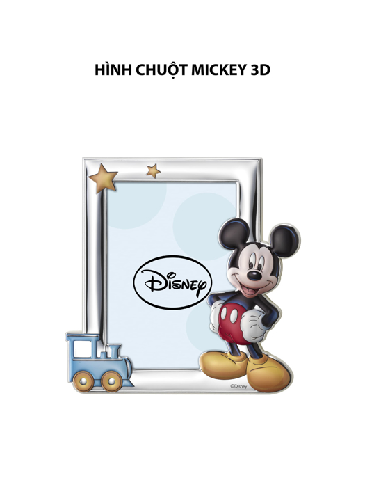 Khung ảnh chuột Mickey,kích thước 13x18 mạ bạc hiệu VALENTI  - D2374LC