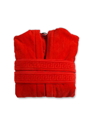 Áo choàng tắm màu đỏ size L Versace ZCOSP056.Z4003.L