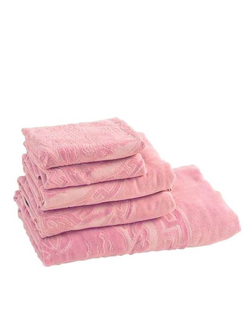 Áo choàng tắm màu hồng size S Versace ZCOSP056.Z4141.S