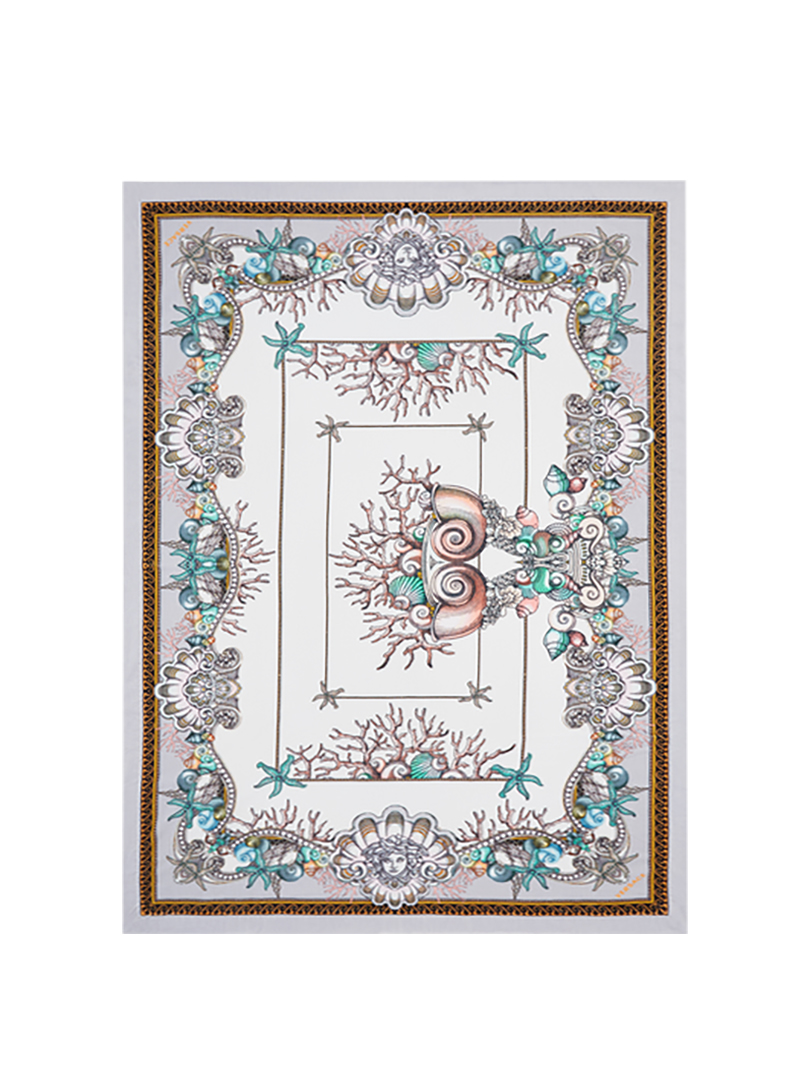 Khăn tắm Étoiles De La Mer màu xám 140x180cm Versace ZCOSP062