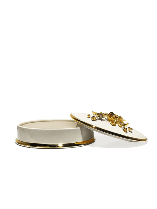 Hộp đựng bánh Classic mạ vàng 24K BC ST644.1-CO