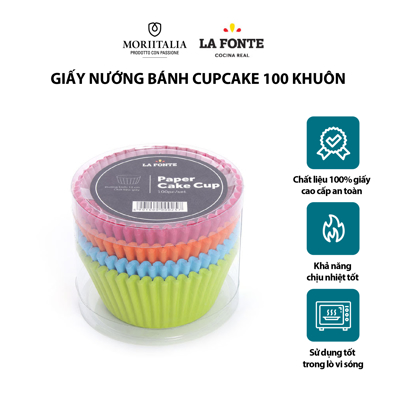 Giấy nướng bánh Cupcake 100 khuôn La Fonte YY20410