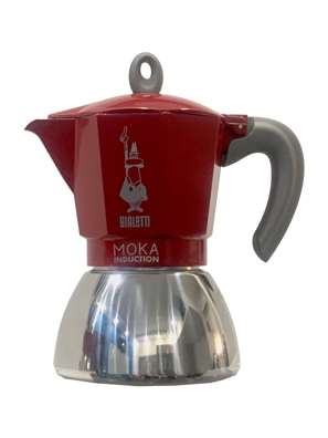 Bình pha cà phê bếp từ Bialetti NEW MOKA INDUCTION RED 6 CUPS 0006946/NP