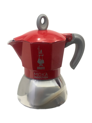 Bình pha cà phê bếp từ Bialetti NEW MOKA INDUCTION RED 2 CUPS 0006942/NP