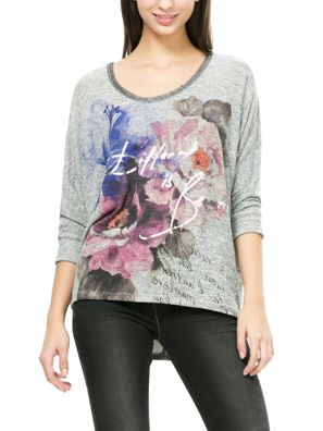 Áo thun dài tay nữ size L , TS_FLORENCIA, mã hàng 67T25C82042L, DESIGUAL- AW16/2