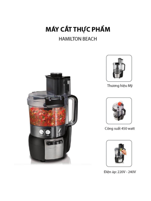 Máy cắt thực phẩm Hamilton Beach - 70720G-SAU