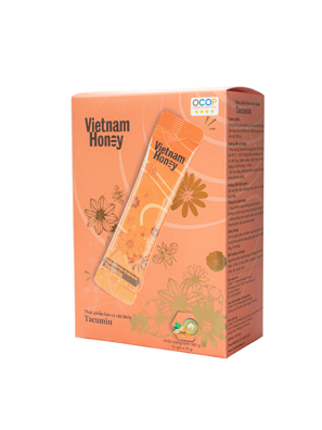 Hộp stick mật ong tinh nghệ sữa chúa Tacumin(15g x12 gói) - VIETNAMHONEY