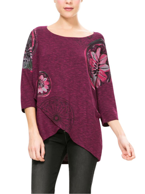 Áo thun dài tay nữ size M , TS_REGINA, mã hàng 67T25D65051M, DESIGUAL- AW16/2