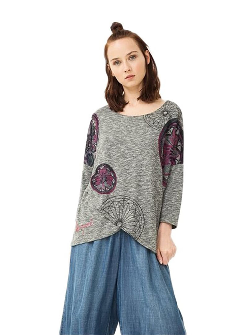 Áo thun dài tay nữ size S , TS_REGINA, mã hàng 67T25D62009S, DESIGUAL- AW16/2