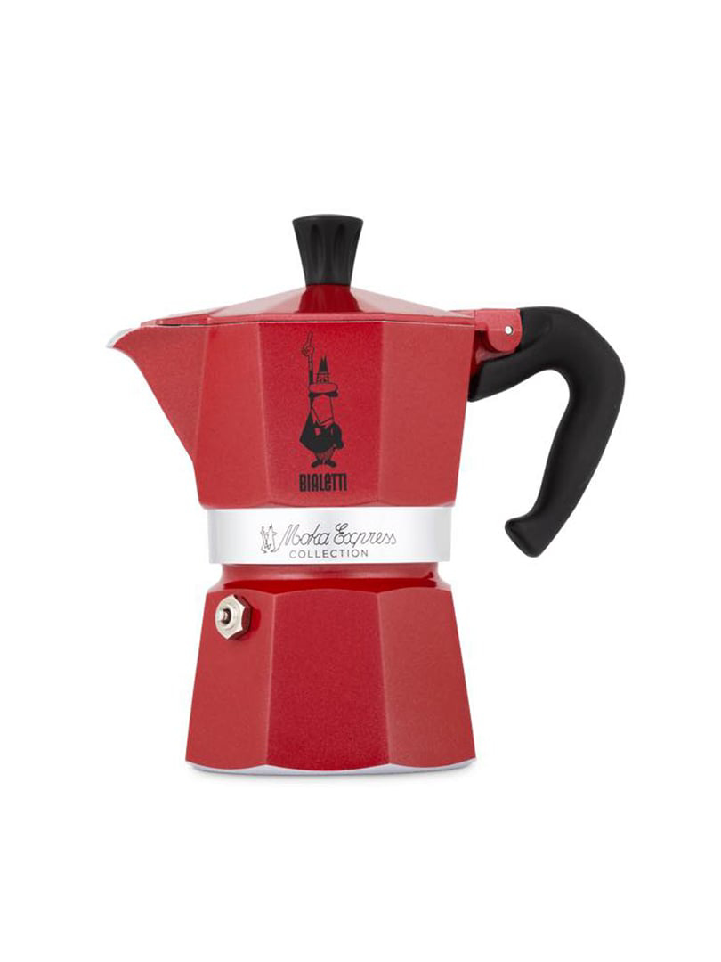 Bình pha cà phê Bialetti Moka màu đỏ 3 Cup - 990004942