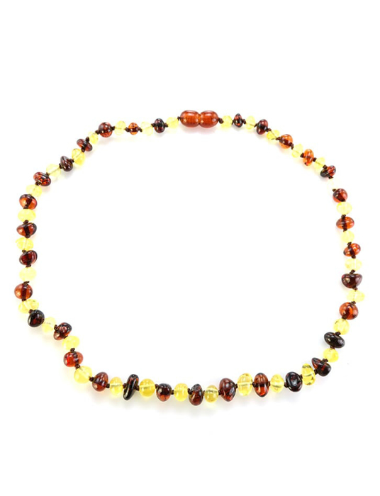 Chuỗi hạt cườm trang sức Amber Jewelry bằng đá hổ phách thiên nhiên (Pebbles) dành cho trẻ em - 607107038