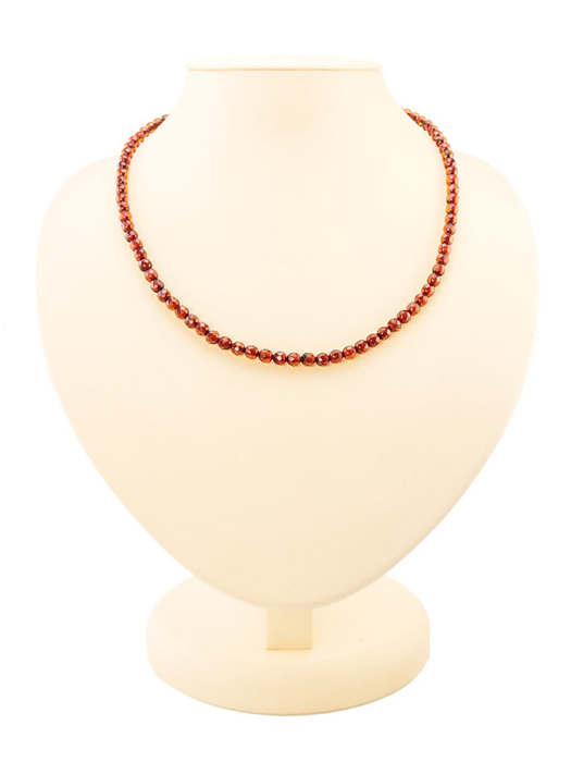 Chuỗi hạt cườm trang sức Amber Jewelry bằng đá hổ phách thiên nhiên (Caramel diamond cherry) - 6002203135