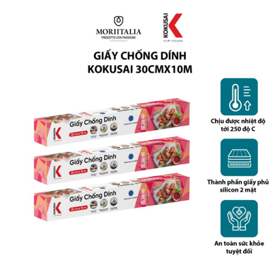 Giấy chống dính KOKUSAI không thấm dầu, mịn, chống dính tốt Moriitalia GCDD00004749