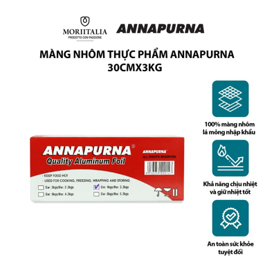 Màng nhôm TP (giấy bạc) Annapurna bọc thực phẩm Moriitalia MNTP20000147