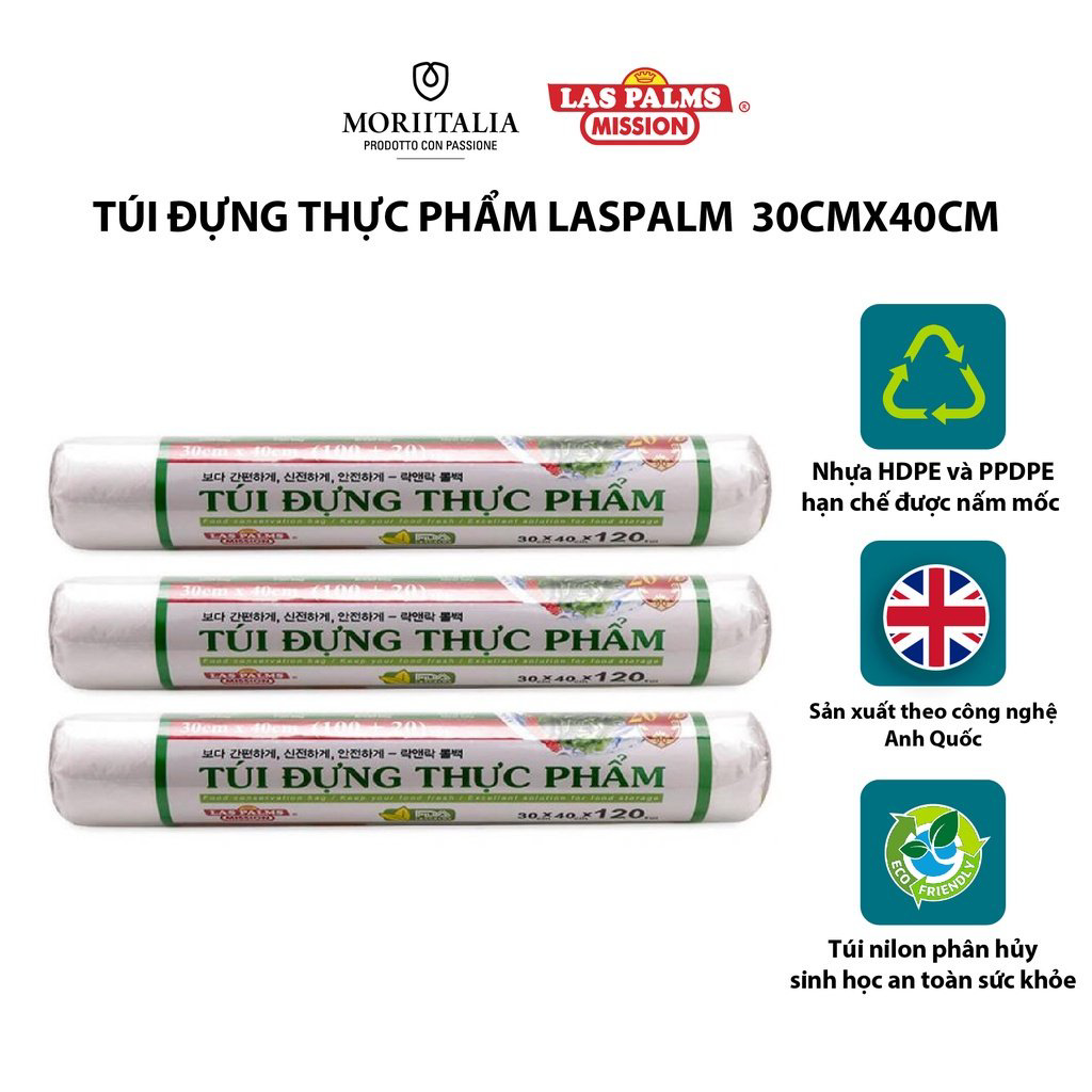 Túi đựng thực phẩm Laspalm tự hủy an toàn tiện lợi Moriitalia TDTP00006842