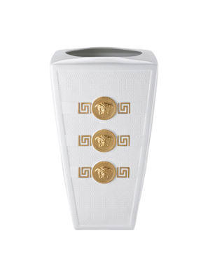 Bình hoa bằng sứ Versace White-gold 32cm - 100112.26032