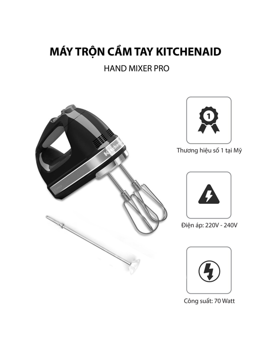 Máy trộn KitchenAid pro 5KHM720AWOB