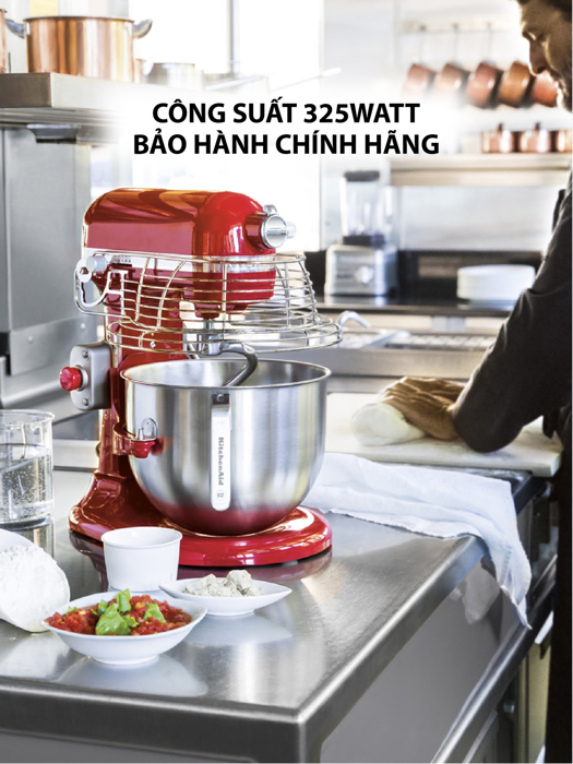 Máy trộn Bát nâng chuyên nghiệp 6.9l màu đỏ KitchenAid 5KSM7990XEER