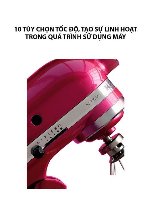 Máy trộn KitchenAid 220V-Màu cánh sen - 5KSM150PSERI