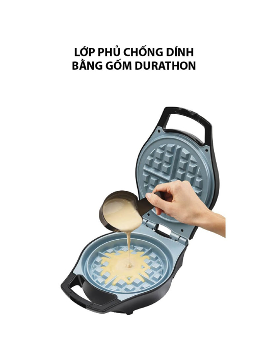 Máy làm bánh Waffle và đồ ăn sáng đa năng Hamilton Beach 26049-IN